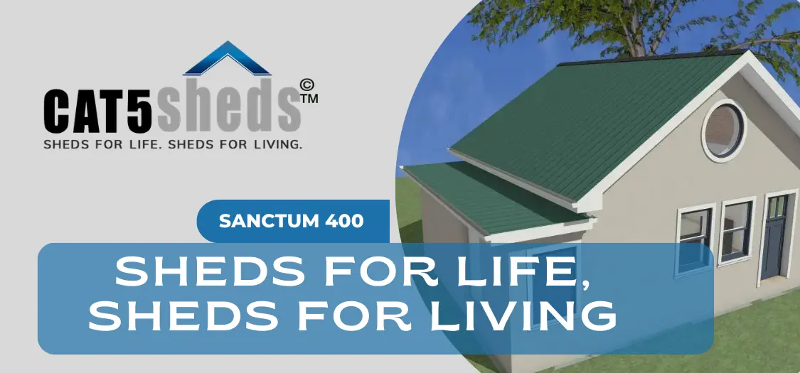 sheds for life sheds for living sanctum 400